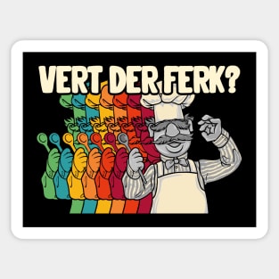 Retro Vert der ferk Sticker